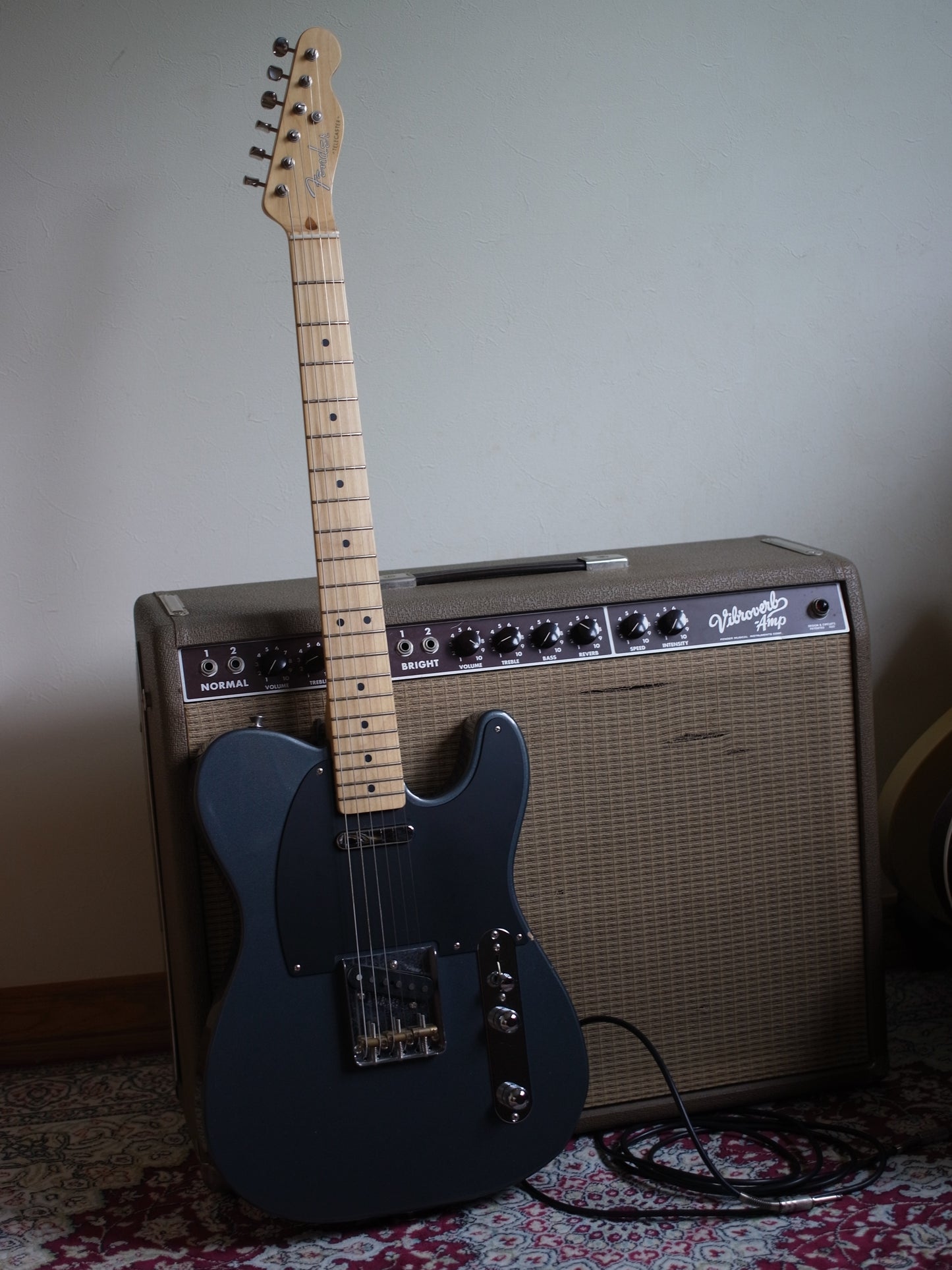 2019 Fender Made in Japan Hybrid 50s Telecaster in Charcoal Frost Metallic